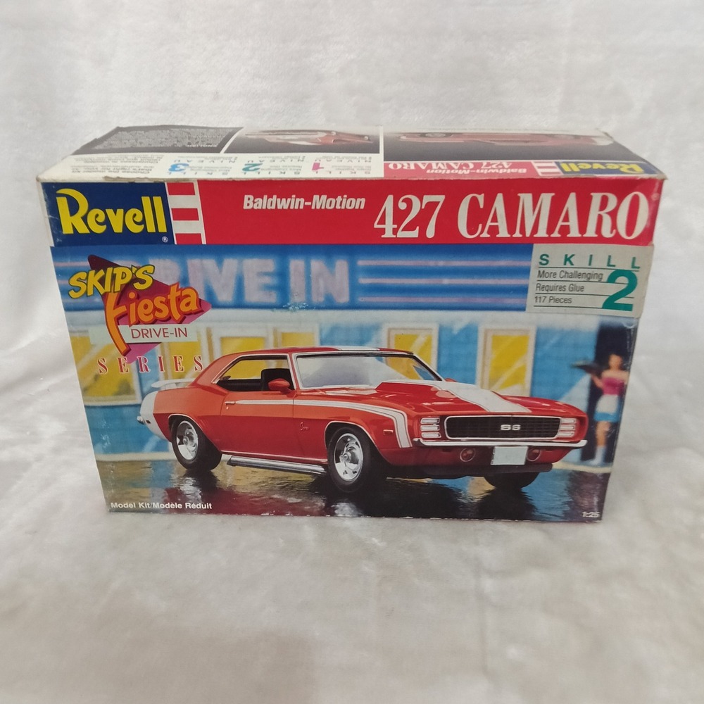 Revell Baldwin-Motion 427 Camaro Model Kit Skips Fiesta Drive-In 1:25 7426
